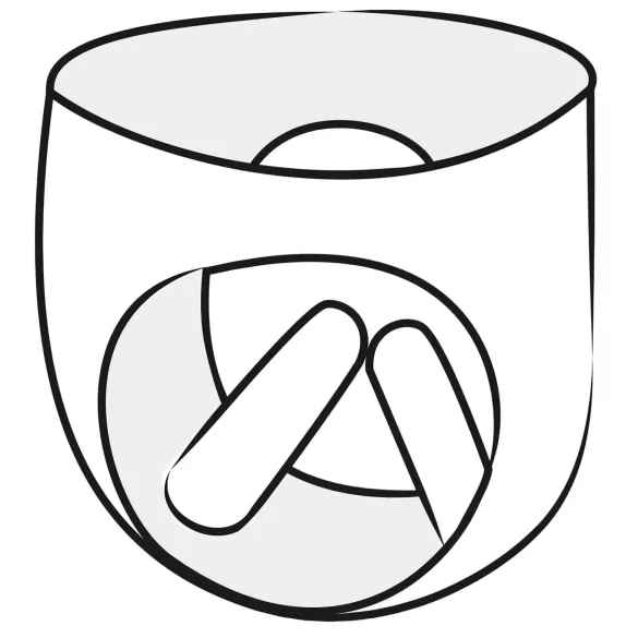 LATEX - dámske nohavičky - s 2 nafukovacími vnútornými dildami - čierne - M