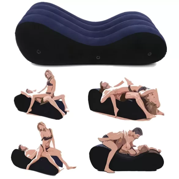 Desirel Magic Pillow - Nafukovacia sex pohovka - veľká (modrá)