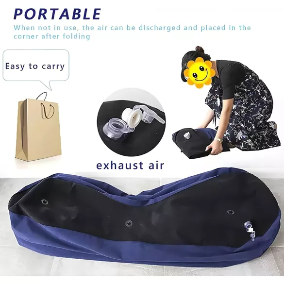 Desirel Magic Pillow - Nafukovacia sex pohovka - veľká (modrá)