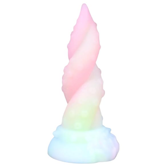 OgazR Kraken - skrutkový chápadlový dildo - 18 cm (dúha)