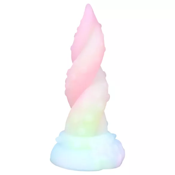 OgazR Kraken - dildo s točeným chápadlom - 18 cm - dúhové