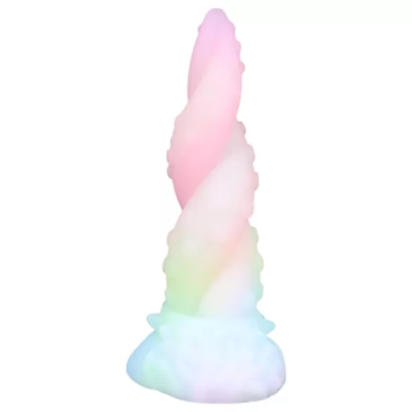 OgazR Kraken - dildo s točeným chápadlom - 18 cm - dúhové