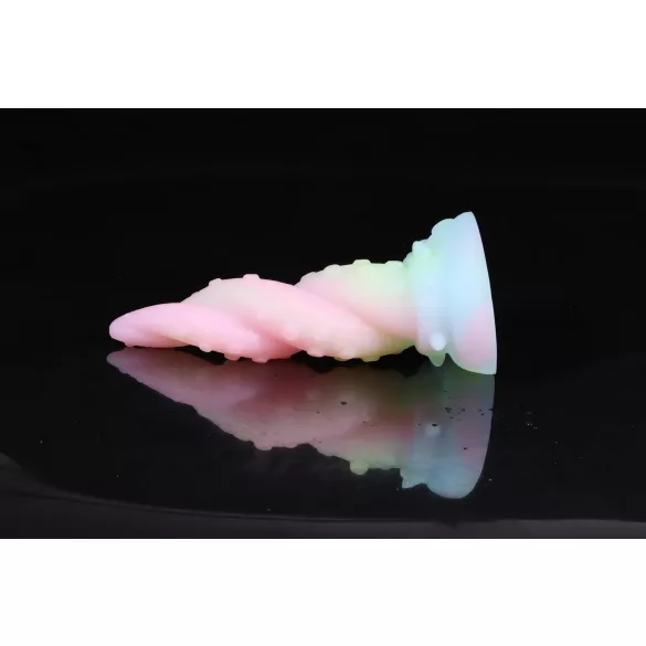 OgazR Kraken - dildo s točeným chápadlom - 18 cm - dúhové