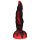 OgazR Hell Dong - ryhované dildo - 20 cm (červená)