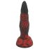 OgazR Hell Dong - ryhované dildo - 20 cm (červená)