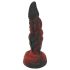 OgazR Hell Dong - ryhované dildo - 20 cm (červená)