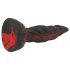 OgazR Hell Dong - ryhované dildo - 20 cm (červená)