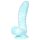 OgazR Morský had - vrúbkované dildo - 17 cm (modro-biele)
