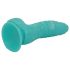 OgazR Morský had - vrúbkované dildo - 17 cm (modro-biele)