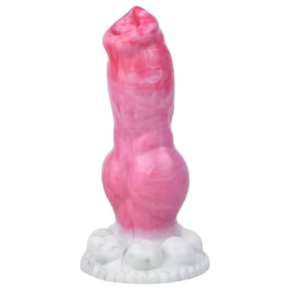 Animalorny Buldog - realistický psí penis dildo - 17 cm - ružový