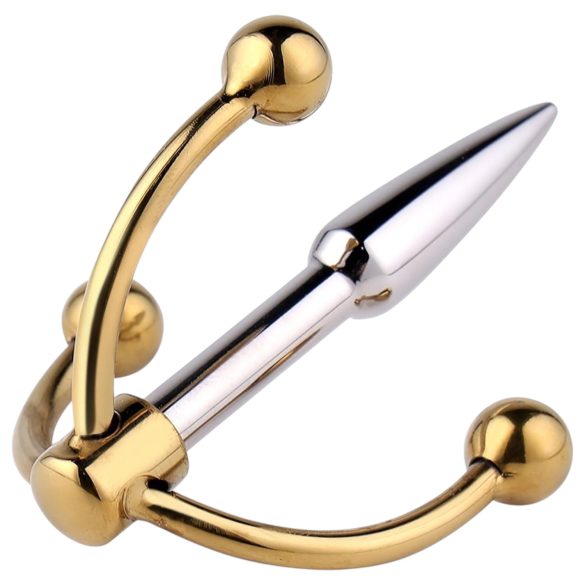 Urethralplay - kovová dilatátor kotvy - 4,5 cm (strieborný)