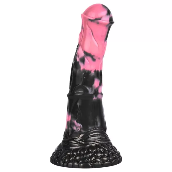 Bad Horse - silikónový konský penisa dildo - 18 cm (čierno-ružové)