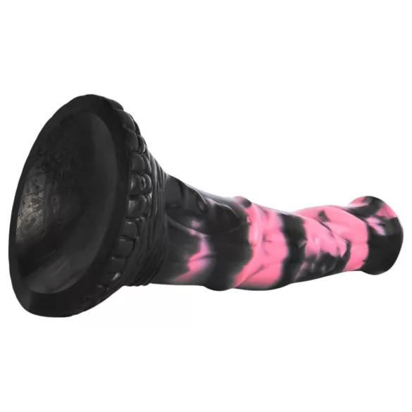 Bad Horse - silikónový konský penisa dildo - 18 cm (čierno-ružové)