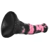 Bad Horse - silikónový konský penisa dildo - 18 cm (čierno-ružové)