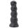Toppedmonster - lebka dildó - 22 cm (čierna)