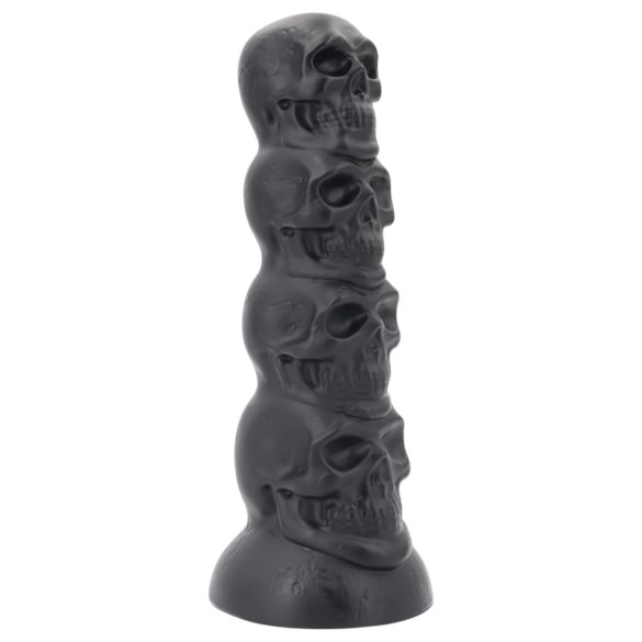 Toppedmonster - lebka dildó - 22 cm (čierna)