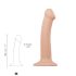 Strap-on-me M - Dvojvrstvové realistické dildo - stredné (prírodné)