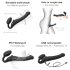 Strap-on-me M - pripínací vibrátor - stredná veľkosť (čierny)