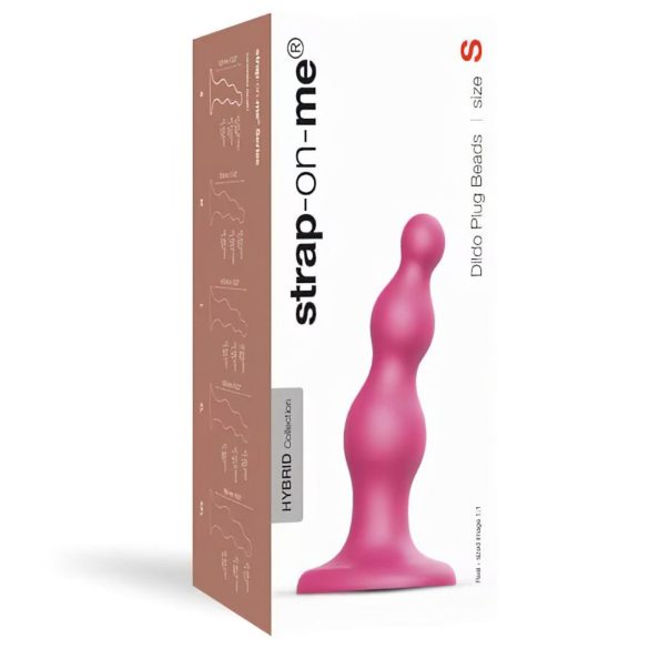 Strap-on-me Beads S - perlové dildo s prísavkou (ružové)