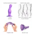 Strap-on-me Curvy S - vlnitý dildo s prísavkou (fialový)