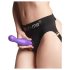 Strap-on-me Curvy M - zakrivené dildo s prísavkou (fialová)