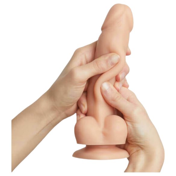Strap-on-me M - dvojvrstvové dildo s prísavkou (prirodzené)