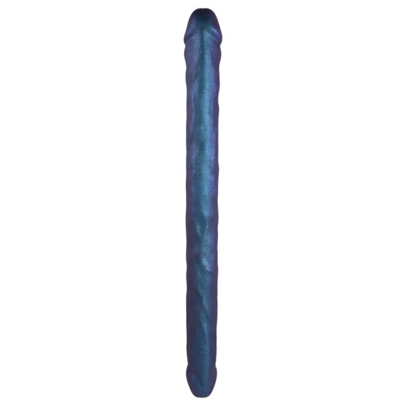Strap-on-me - dvojitý dildo (kovová modrá)