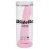 Dildolls Glitzy - prísavkový silikónový dildo (ružový)
