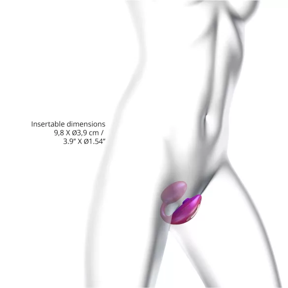 Wonderlover - G-bod vibrátor a klitorisu (kovový ružový)