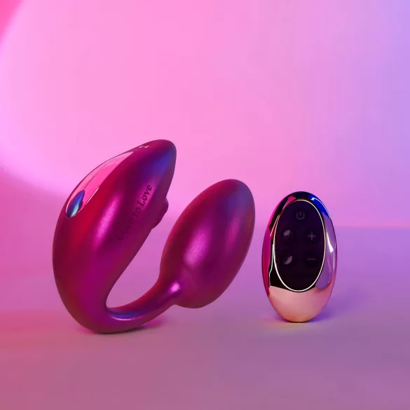 Wonderlover - G-bod vibrátor a klitorisu (kovový ružový)