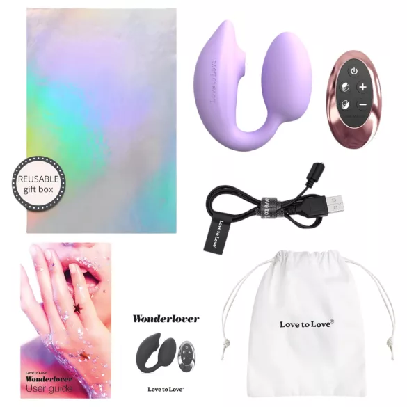 Love to Love Wonderlover - lila vibrátor na G-bod a klitoris