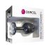 Dorcel Geisha Plug Diamond L - anál klenot s bielym kameňom (čierny)