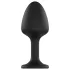 Dorcel Geisha Plug Diamond XL - čierny análny plug s bielymi kameňmi
