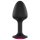Dorcel Geisha Ruby XL - análny kolík s ružovým kameňom (čierny)