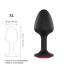 Dorcel Geisha Ruby XL - análny kolík s ružovým kameňom (čierny)
