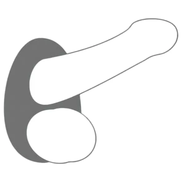 Dorcel - erekčný krúžok na penis - silikónový, sivý