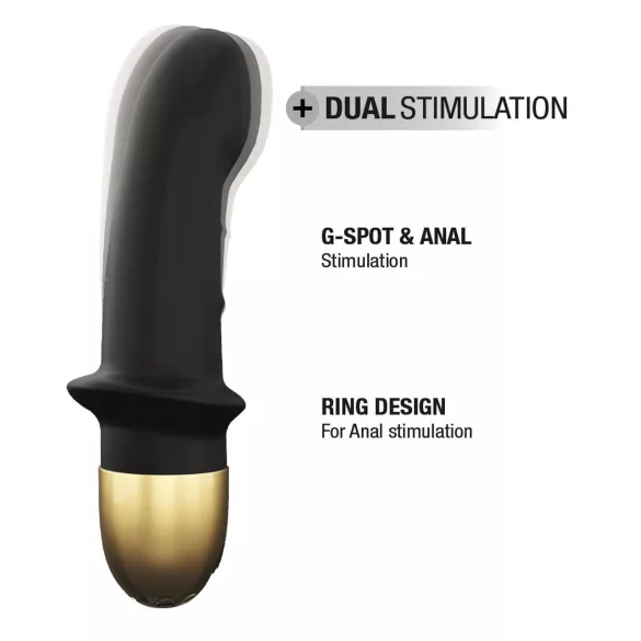 Dorcel Mini Lover 2.0 - nabíjací, G-bod vibrátor (čierno-zlatý)