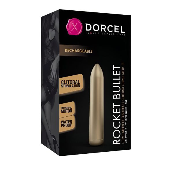 Dorcel - minivibrátor - dobíjací - zlatý