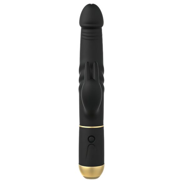 Dorcel - vibrátor s pohyblivým klitorisovým stimulátorom - čierny