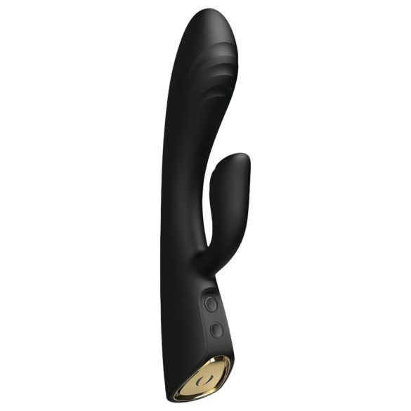 Dorcel Flexi Rabbit - hrejivý vibrátor s klitorisovým ramenom (čierny)
