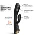 Dorcel Flexi Rabbit - hrejivý vibrátor s klitorisovým ramenom (čierny)