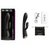 Dorcel Flexi Rabbit - hrejivý vibrátor s klitorisovým ramenom (čierny)
