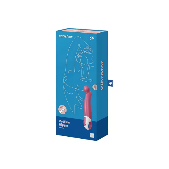 Satisfyer Petting Hippo - vibrátor na bod G - nabíjateľný, vodotesný - ružový