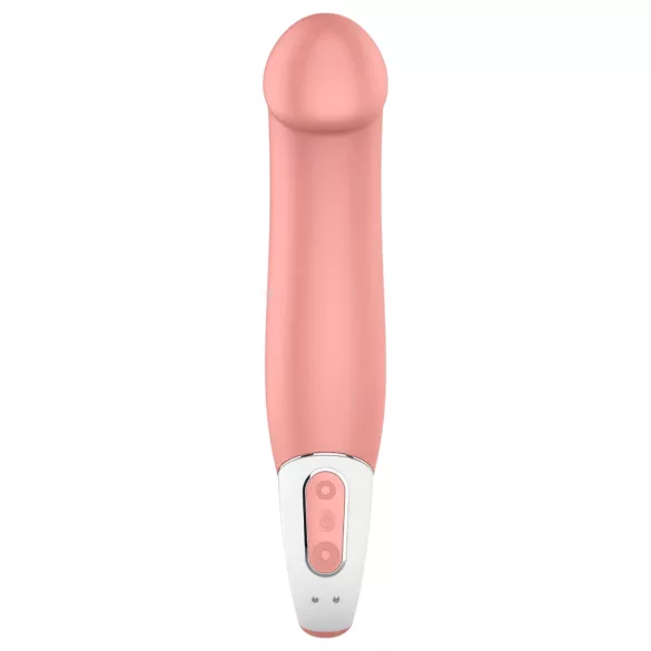 Satisfyer Master - vibrátor pre mužov - vodotesný, nabíjateľný, naturálny