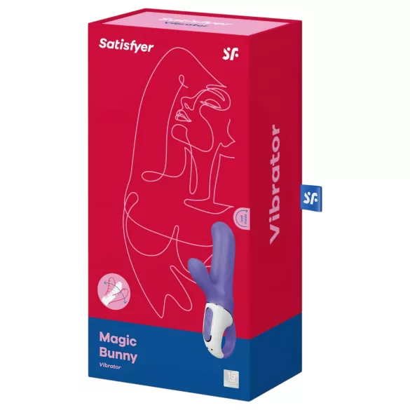Satisfyer Magic Bunny - vodotesný vibrátor s ramienkom na klitoris (fialový)