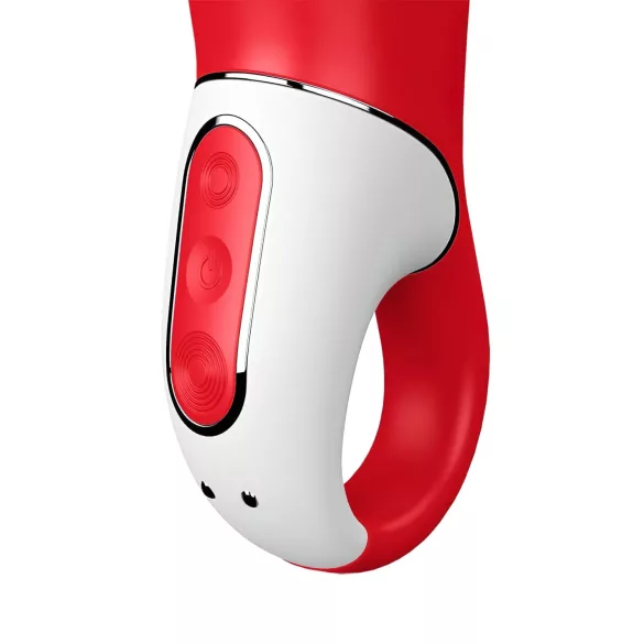 Satisfyer Power Flower - vibrátor na dobíjanie - vodotesný - červený