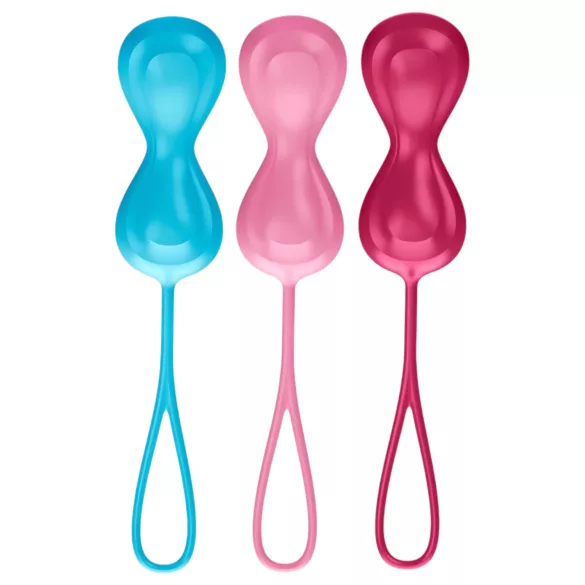 Satisfyer Power Balls - gejša guličky set s pohyblivými guličkami - 3 ks