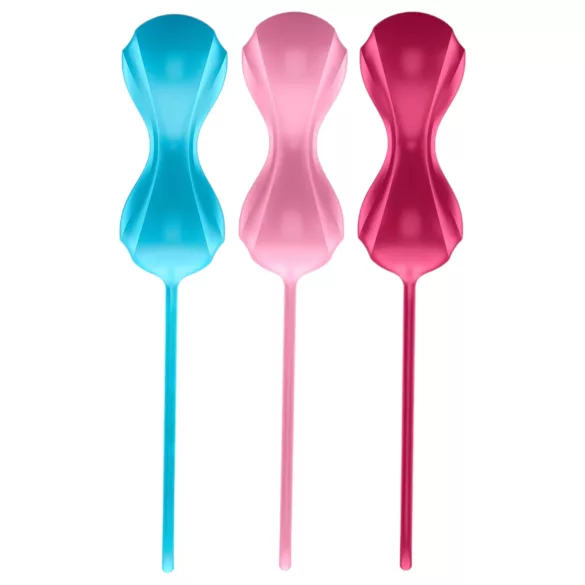 Satisfyer Power Balls - gejša guličky set s pohyblivými guličkami - 3 ks