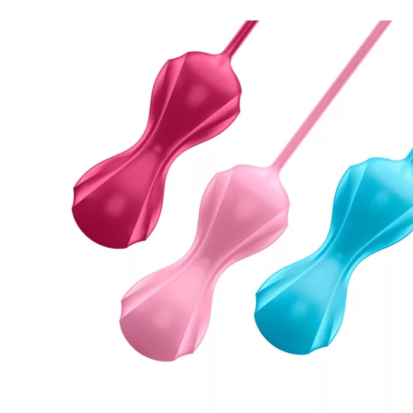 Satisfyer Power Balls - gejša guličky set s pohyblivými guličkami - 3 ks