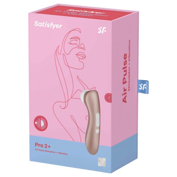 Satisfyer Pro 2+ - dobíjací klitorisový vibrátor (hnedý)
